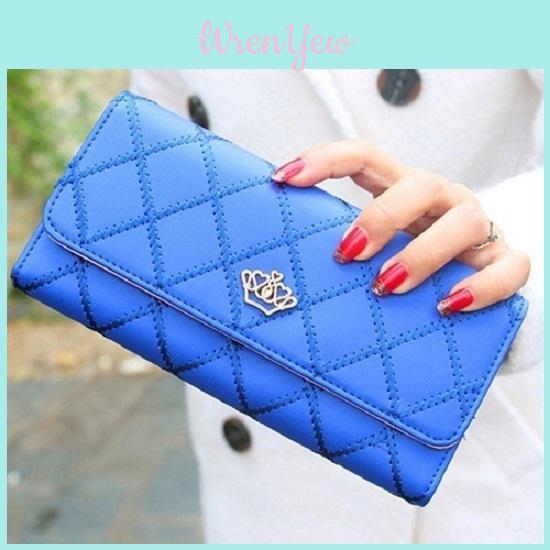 Versatile Lady Faux Pu Leather Long Purse Clutch Card Wallet Perfect For Any Occasion