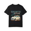 T-Shirt White Vintage Car with Surfboard and Palm Trees Growth Unyielding Print Casual Summer Wear