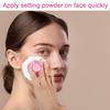 2 Pcs Large Fluffy Powder Puff Body Cosmetic Face Loose Powder Applicator Handle Foundation Puff Pad Washable Beauty Application Tool for Women