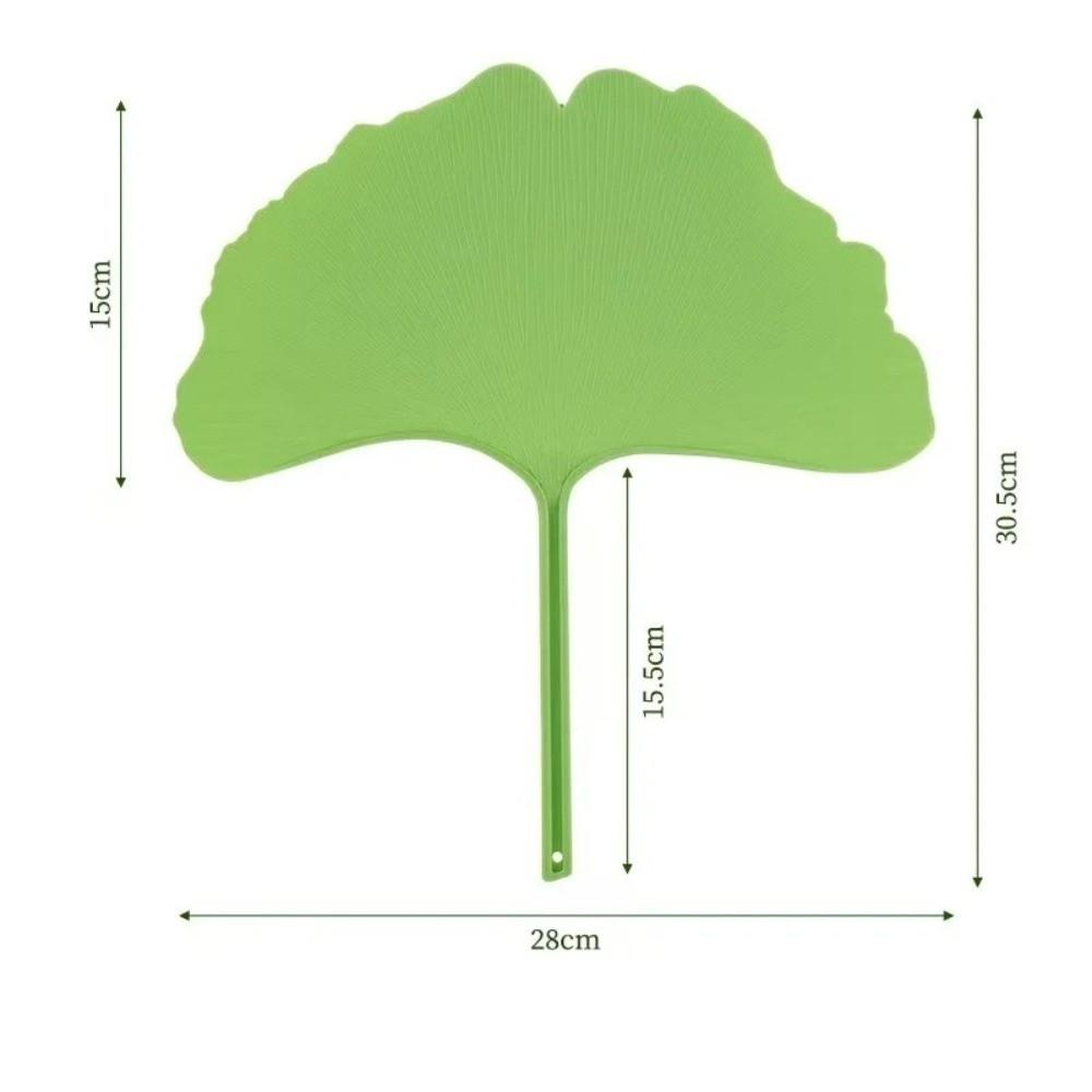 Durable Ginkgo Biloba Fan Artificial Summer Cooling Fan Portable Apricot Fan  Summer