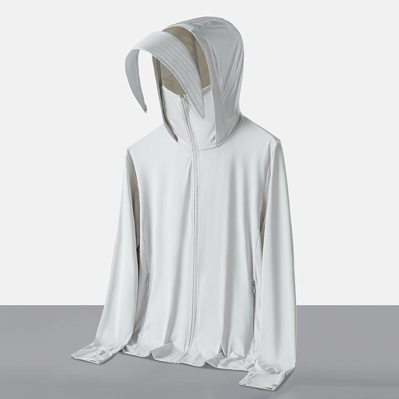 Abbigliamento con Protezione Solare UPF 100+ in Seta di Ghiaccio per Uomo e Donna - Leggero, Traspirante, Abbigliamento Estivo da Esterno, Anti-UV