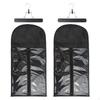 2 Pieces Garment Dust Cover Dustproof Hanging Clothes with Clear Window Zippered