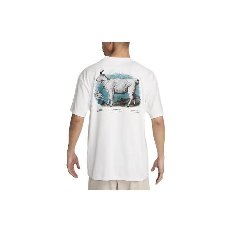 Nike ACG Dri-FIT Letter Embroidery Animal Pattern Quick-Dry Printed Crew Neck T-Shirt Men Tops Mountain-White FV3493121