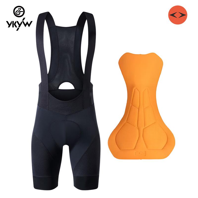 

YKYWBIKE Men s Breathable Sweat-Wicking Bib Cycling Shorts Small