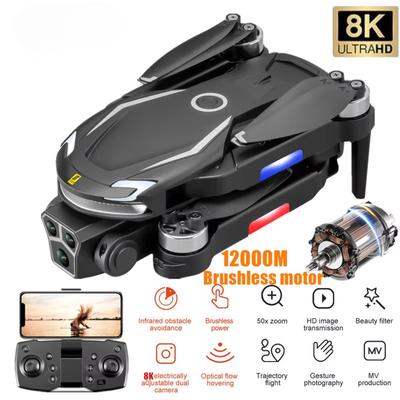 New V888 UAV HD ESC Three-camera Obstacle Avoidance Optical Flow Positioning Brushless WIFI Four-axis Aircraft Remote Control Helicopter Toy Gift