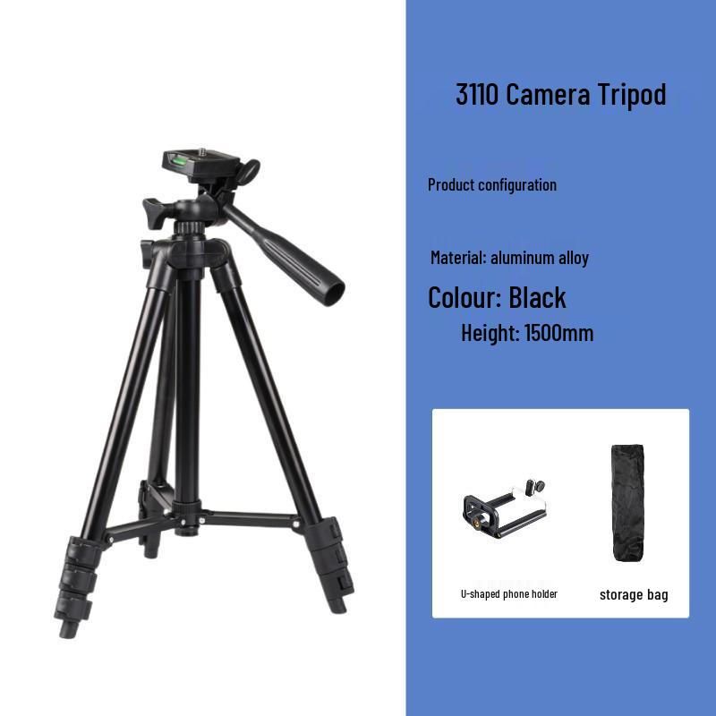 Aluminum Mobile Phone Holder & Projector Stand with Remote Control Tripod for Outdoor Shooting & Live Streaming