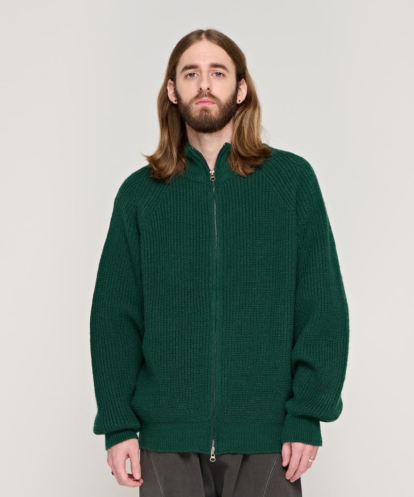 CARGOBROS Cb Over-Knit Zip-Up (Green)