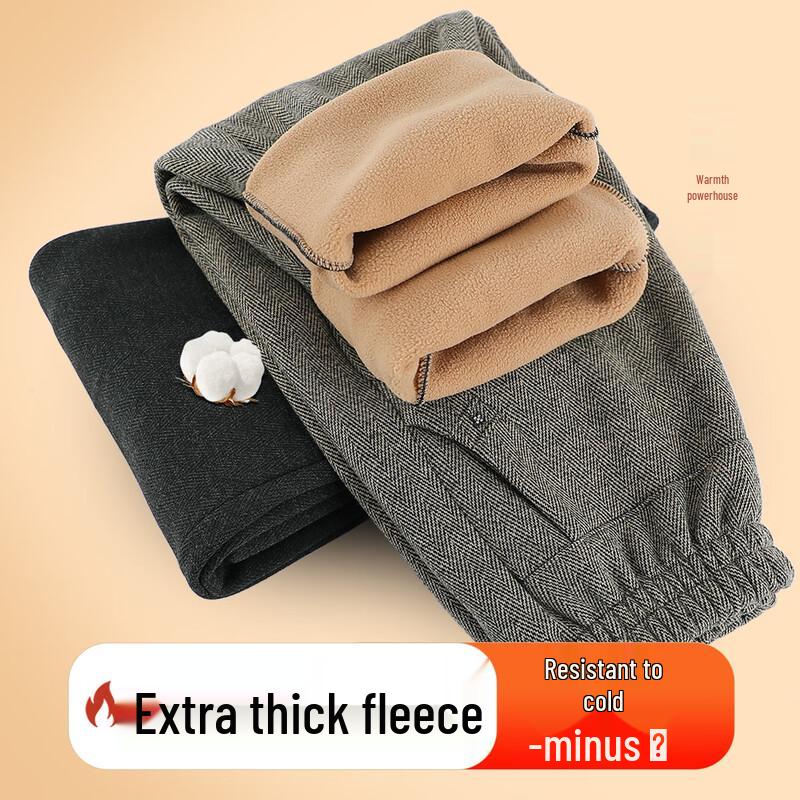 

Pasite Women s Fleece-Lined Elastic Waist Warm Casual Pants 2XL