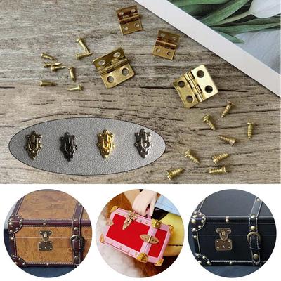 Box Accessories Manual Dollhouse Metal Crafts Box Case Corner Suitcase Protector Doll Bags Parts