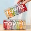 14pcs/box Disposable Washcloth Portable Travel Towel Thickened Compressed Face Cleansing Beauty Square Towel
