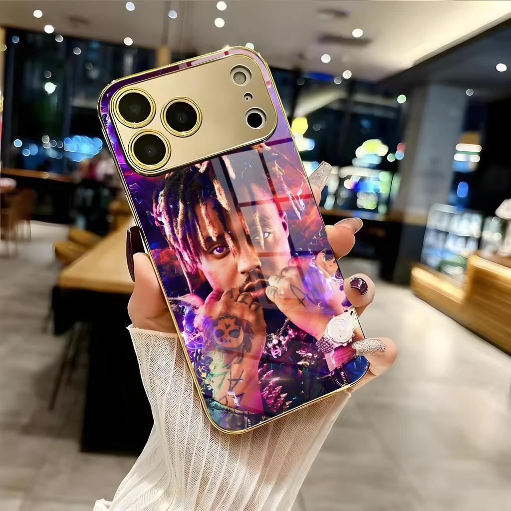Juice cool 999 wrld Mode Design ins Für iPhone17 16 16e 15 14 13 12Plus Mini Pro Max Galvanisiertes Glas Handyhülle