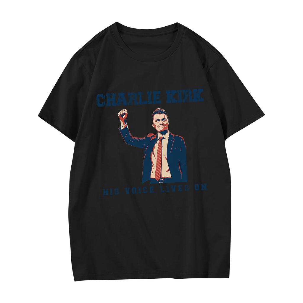 Women's Casual Printed T-Shirt Round Neck Pullover Short Sleeve Top