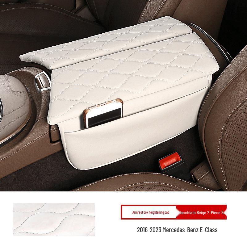 Mercedes Armrest Box Protective Pad Cover for E300, LC2600L, and GLC300L Decoration.