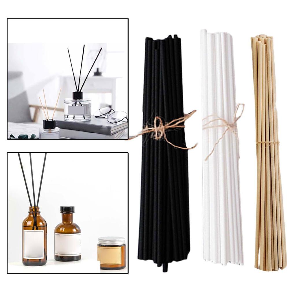100 Pieces Essential Oil Diffuser Fiber Sticks 3mmx25cm Handmade Multipurpose
