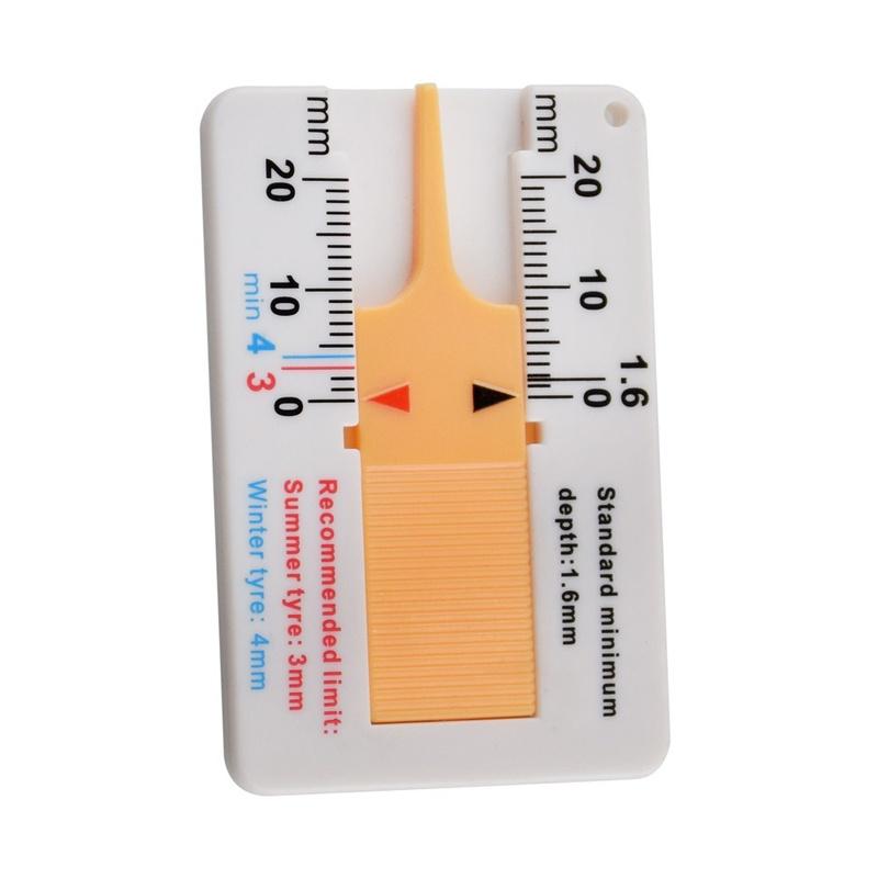 Tyre Tread Depth Gauge Caliper Car Motorcycle Caravan Trailer Wheel Measure
