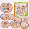 Wooden Educational Puzzle Board With Multiple Chess Games For Kids Development And Fun