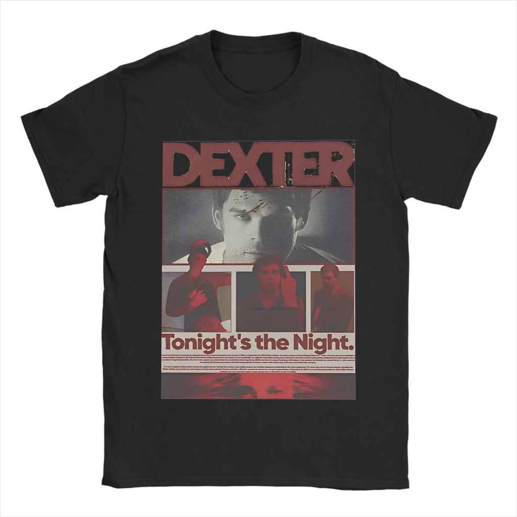 Dexter Morgan Movie Cotton T-Shirt For Adult Summer Crime TV Drama  Retro T-Shirts O-Neck Harajuku Tee Shirt Oversized Clothes