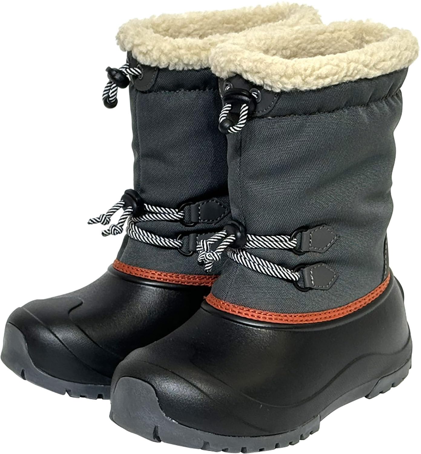 Pookies Snow Junior Снежные Ультра Полностью на подкладке из Боа и Полностью Водонепроницаемые Серые Сапоги, Сапоги, Легкие, Подошва, PK-WP201, серый