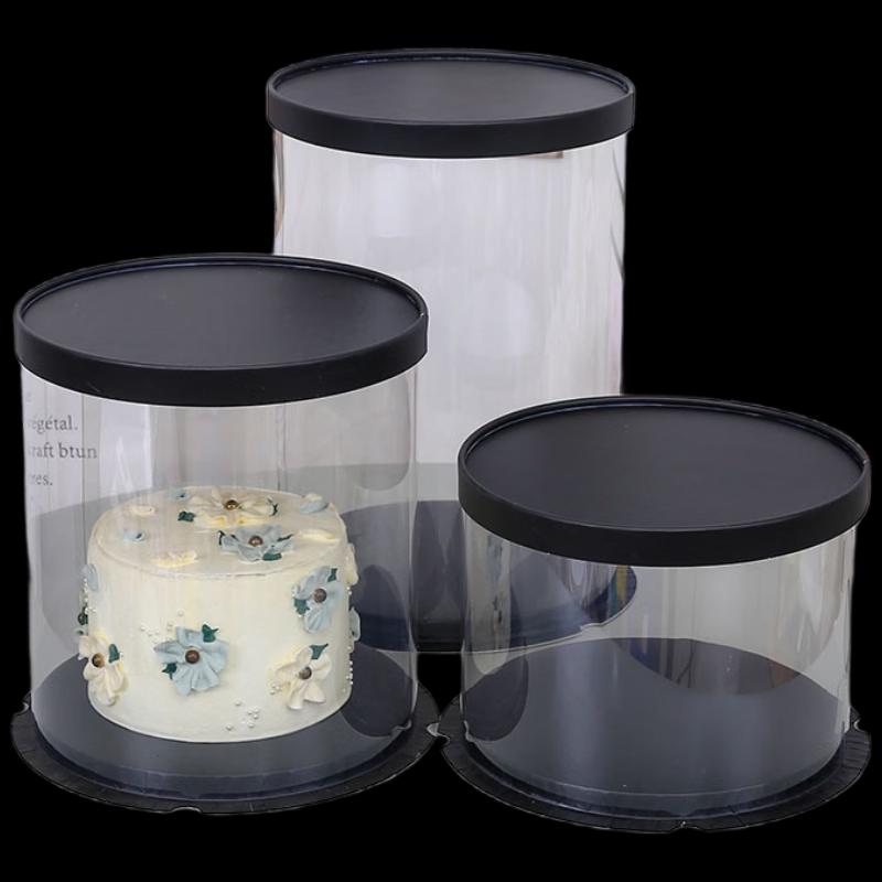 Deouxingguang Transparent Round Cake Box