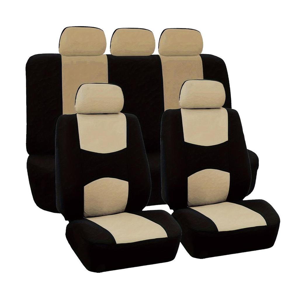 Universal 9-Piece Car Seat Cover Set for All Seasons - Fits Mexico, Europe, and America