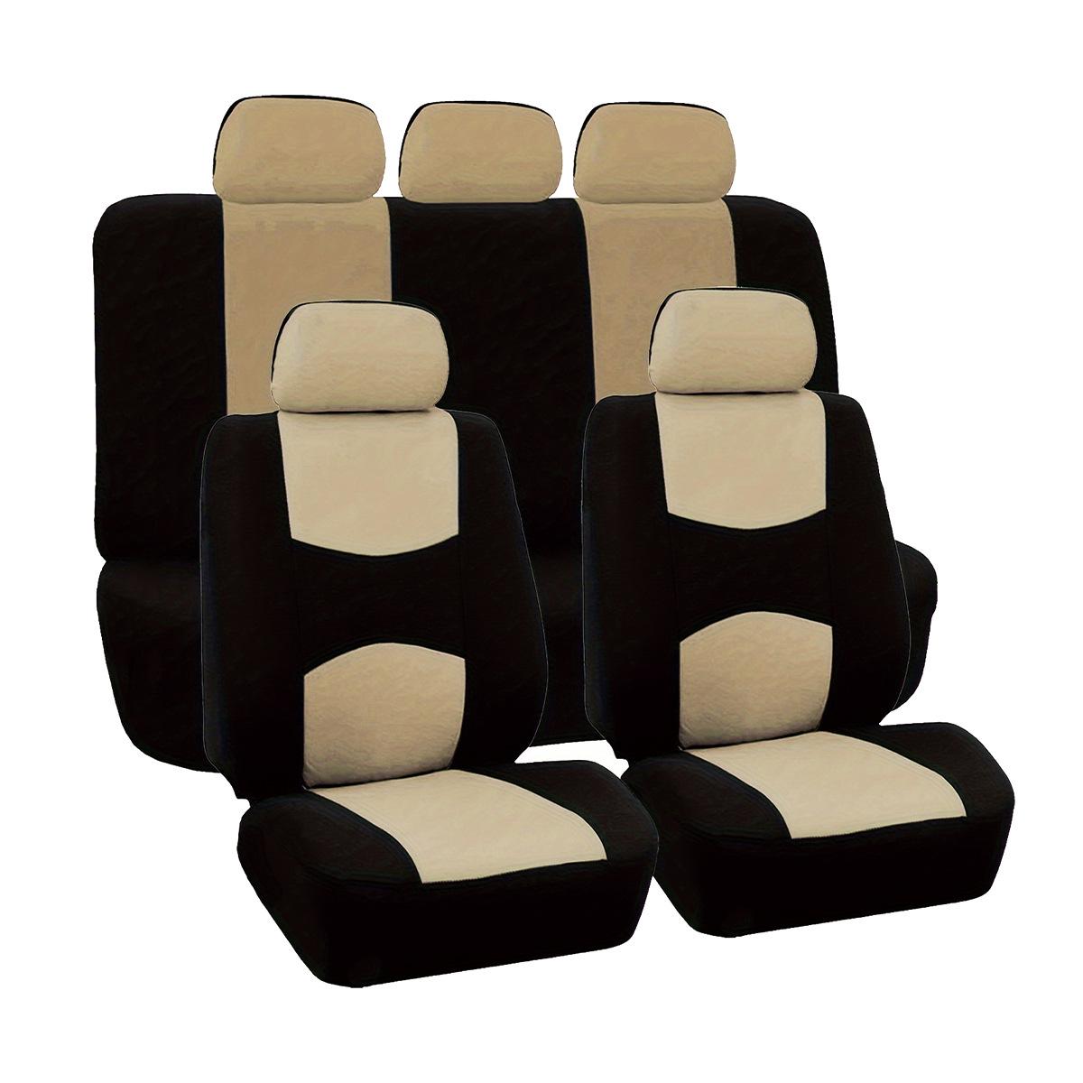 

Universal Tablet Style Car Seat Cover and Cushion Set for Cars 9-piece set (complete set for 5 seats) бежевий