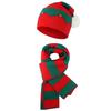 Handgehäkelte Weihnachtsmannmütze Schal Handschuhe für Kinder Erwachsene Familienfeier Weihnachtsmannmütze Festival Requisiten Strickwaren