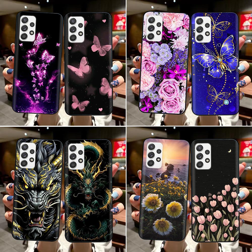 Für Samsung Galaxy A32 Hülle Weiche TPU Rückseite Für Samsung Galaxy A32 4G 5G Hülle A325F A326B Silikon Handyhüllen Stoßfänger Coque
