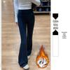 Women's Slimming Low-Waist Gray Flare Yoga Pants - 2026 Spring Collection