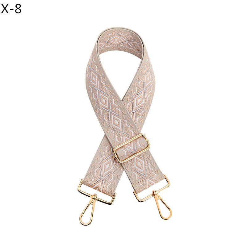 Európsky a americký diamantový vzor široký ramenný popruh pre dámske kabelky - nastaviteľný náhradný žakárový popruh crossbody.