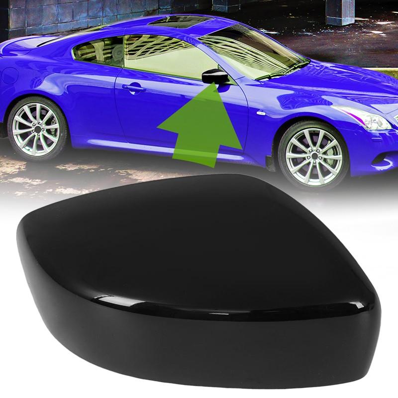 Gloss Black Side Mirror Cover Cap Assembly For 2008-2013 INFINITI G25 G37 Right