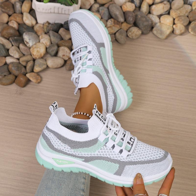 Women's Slip-On Thick Sole Casual Sneakers, Lightweight Breathable Comfort Walking Shoes