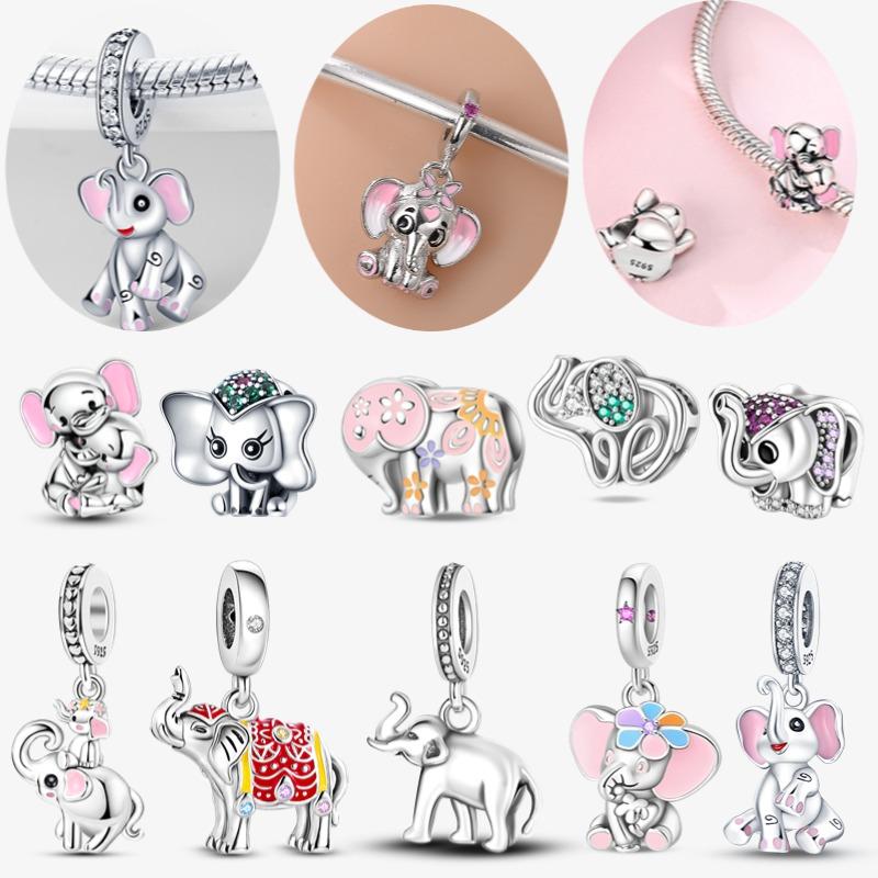 Elephant Series 100% Copper Pendant Beads Diy Bracelet Original Jewelry Women'S Gift