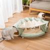 Cat Tunnel Toy Multifunctional Bed with Fun Balls 2-Way Comfort Warm Tube Foldable Kitten House Hidden Sleeping