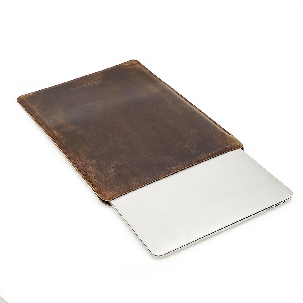 CONTACTS FAMILY Genuine Leather Laptop Case