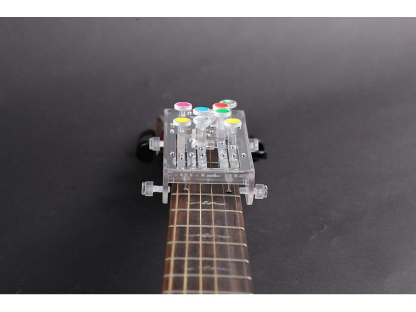 One-Key Guitar Chord Practice Device for Finger Strengthening On Wooden Folk Guitar