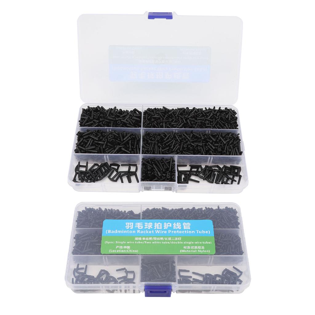 1 Box Badminton String Protector Nylon Protective Badminton Grommet Set for Pickleball Racquetball
