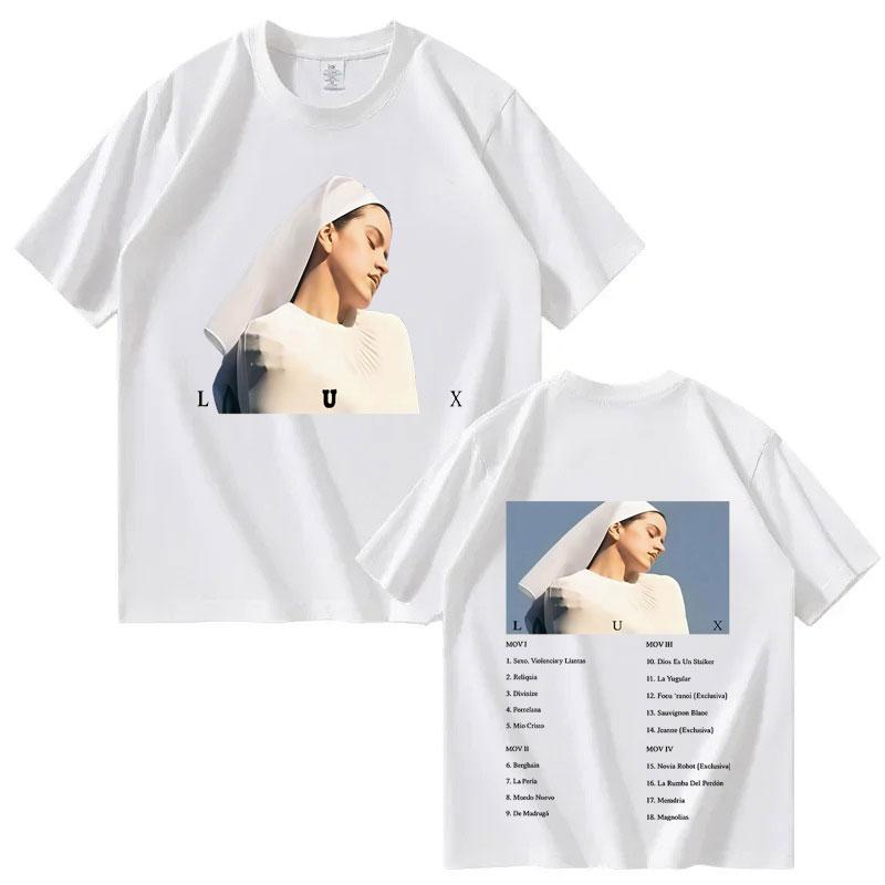 2026 New ROSALIA LUX PHOTO Harajuku Tshirt for Unisex  and Women  Y2K Casual Shortsleeved Tshirt Summer Print Pure Cotton Tshirt