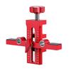 Cabinet Hardware Jig Adjustable Cabinet Door Mounting Tool with Rebounder Hole Punch for Hinge Alignment Aluminum Alloy