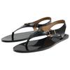 Zara Lightweight Vintage Minimalist Embellished Round Toe Flat Silent Flip Flops Women Footwear Black 13603510800