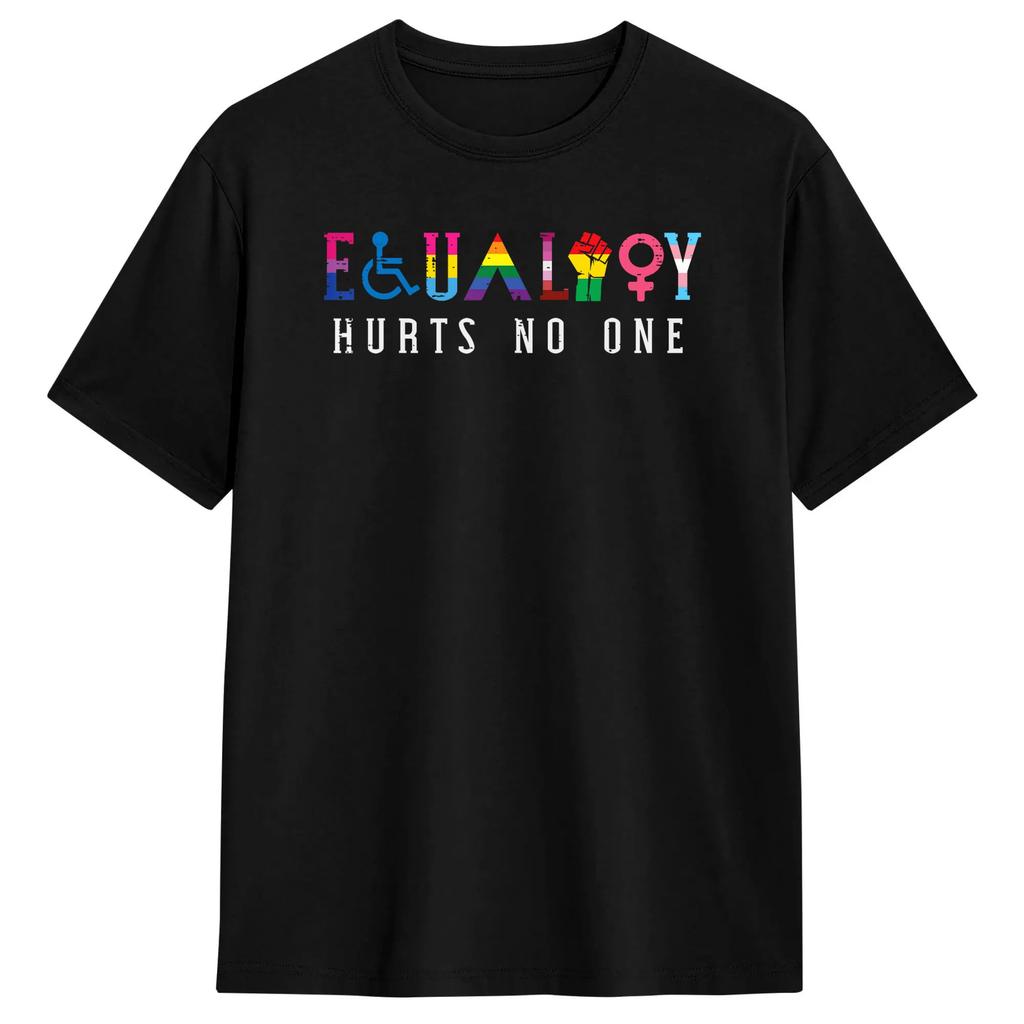 Huunisex Lgbt Flag Gay Pride Month Tshirt Unisex Awesome Tshirts Summer Crewneck Harajuku Tees Dropshipping Oversized Tops