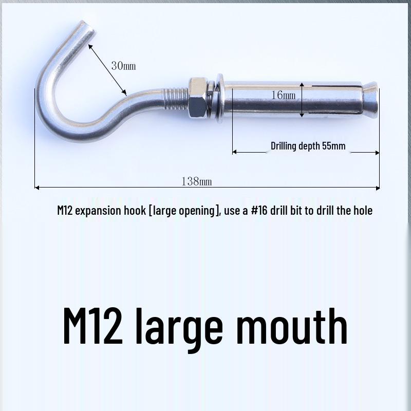 Edelstahl Öse für Absturzsicherung und Fallschutz mit Expansionshaken