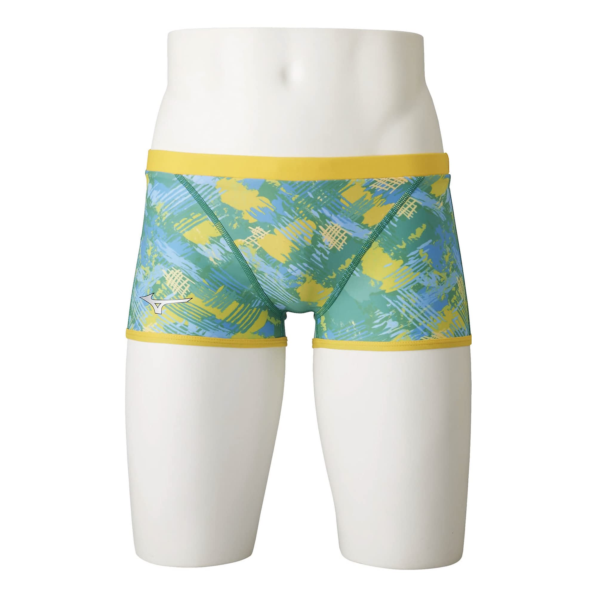 

MIZUNO EXER SUITS Short Spats for Competitive Swimming and Size 37 Size S Men s Training, N2MB2066, (Lime), лаймовый