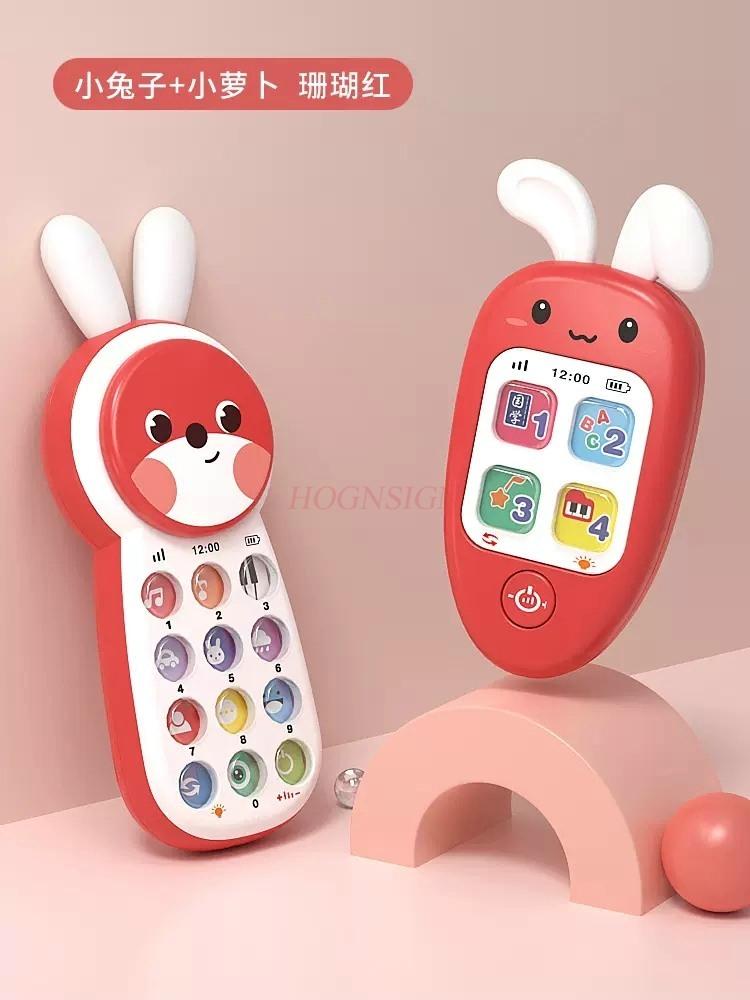 Baby-Handy-Spielzeug zum Beißen für Mädchen, Jungen, Kinder, Musik, 1-jähriges Baby, Früherziehung und Puzzle, Simulationshandy