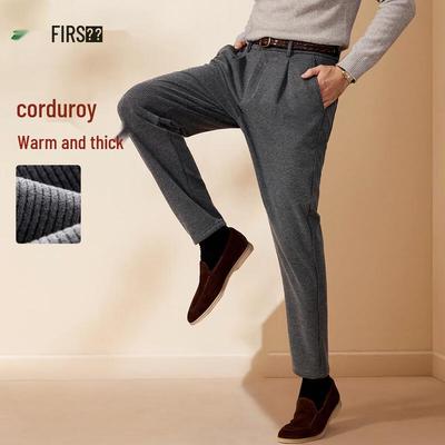 Sugisan Men's Thickened Corduroy Trousers