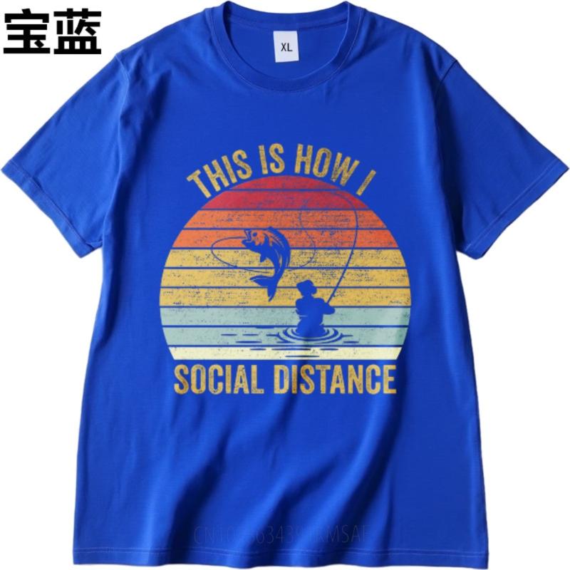 Mens Top Adult For Man Short Sleeve T Shirt Casual This Is How I Social Distance Hiphop Teenagers Tee Shirt Quick Dry Shirt