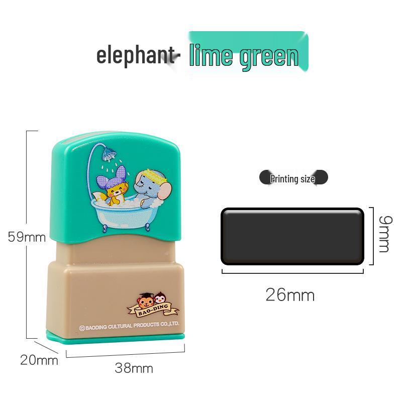 Kids Custom Name Stamp for Clothing - Cute Cartoon Design