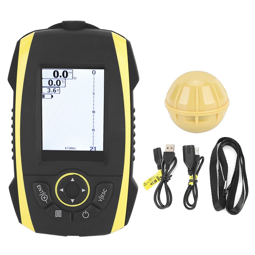 FF288W Wireless Fish Sonar Finder Color Screen Portable Sounder Detector Alarm for Phiradar