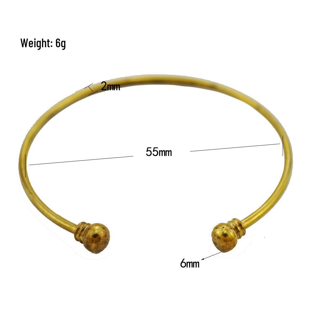 Geometric Gold-Plated Copper Bracelet - Open  Adjustable, Luxurious High-End Design