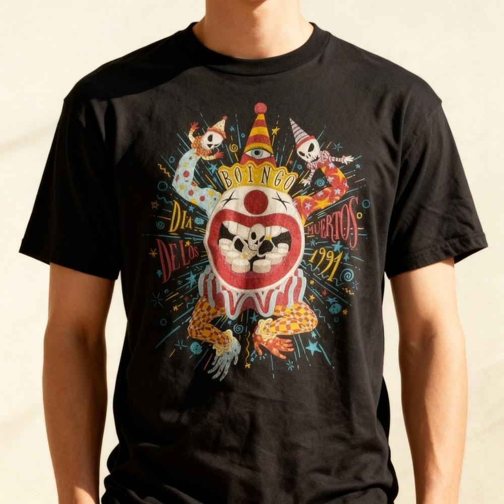 Vintage Oingo Boingo Dia De Los Muertos Cotton Black S4XL Unisex Shirt Unisex T-Shirt S