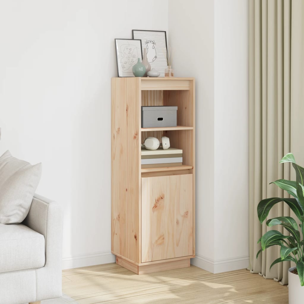 Highboard 37 X 34 X 110 Cm Solid Pine Wood